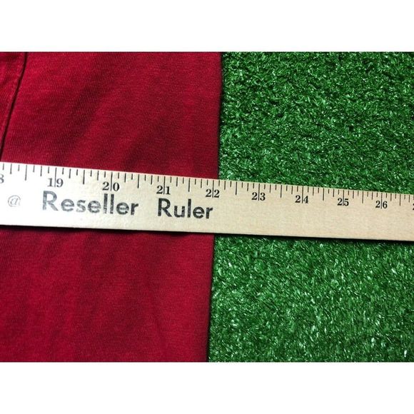 Vintage 90s Towncraft Mens Red Front Pocket Long Sleeve High Neck Tee Size XL - Picture 6 of 8